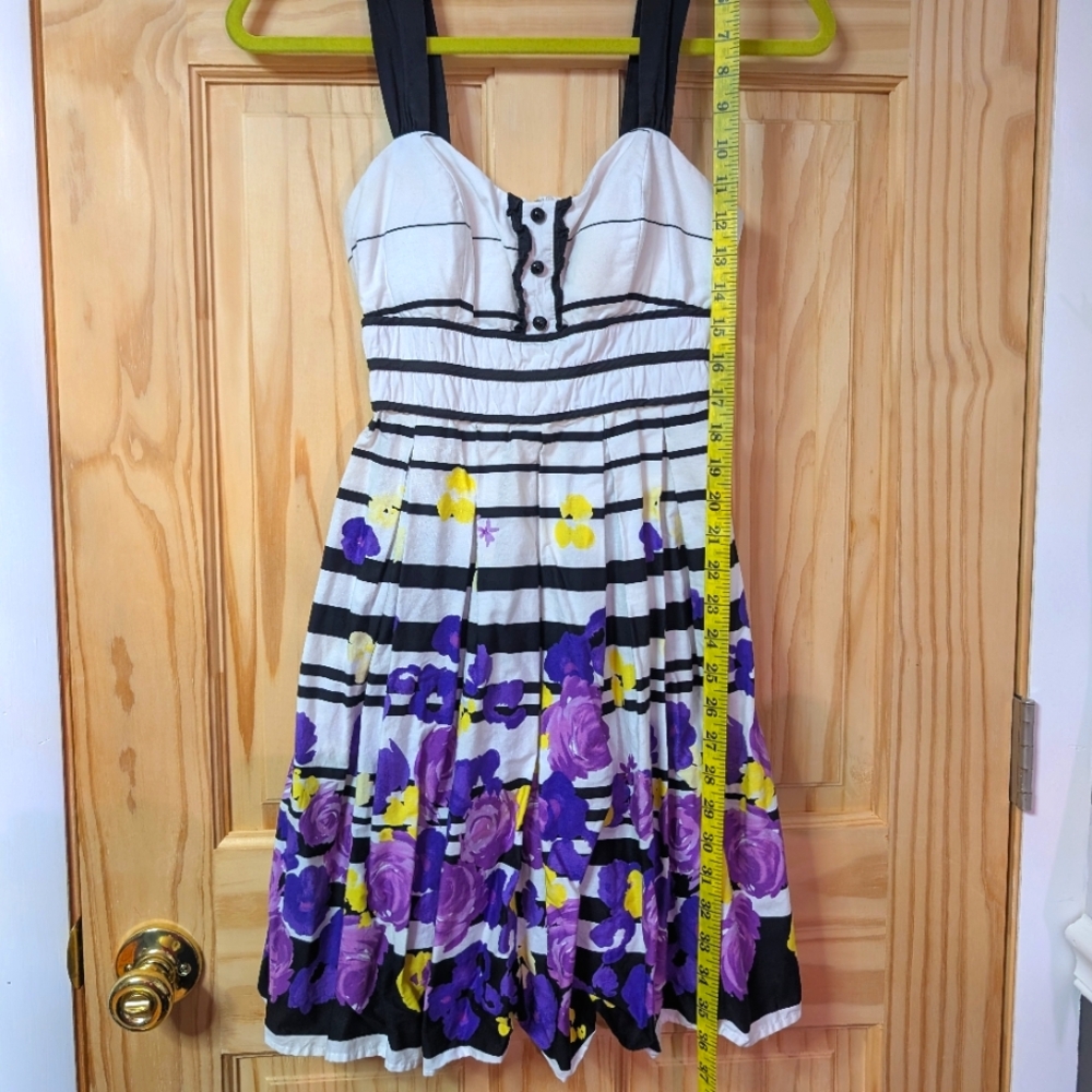City Triangles Floral And Stripes Dress, Juniors Size 5, Easter, Spring Style